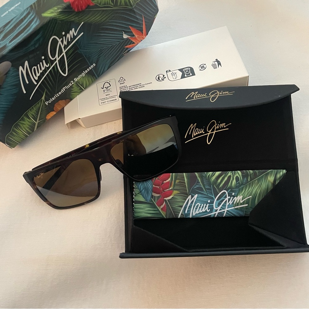 NIB Maui Jim HONOKALANI Tortoise Brown Adult Sunglasses